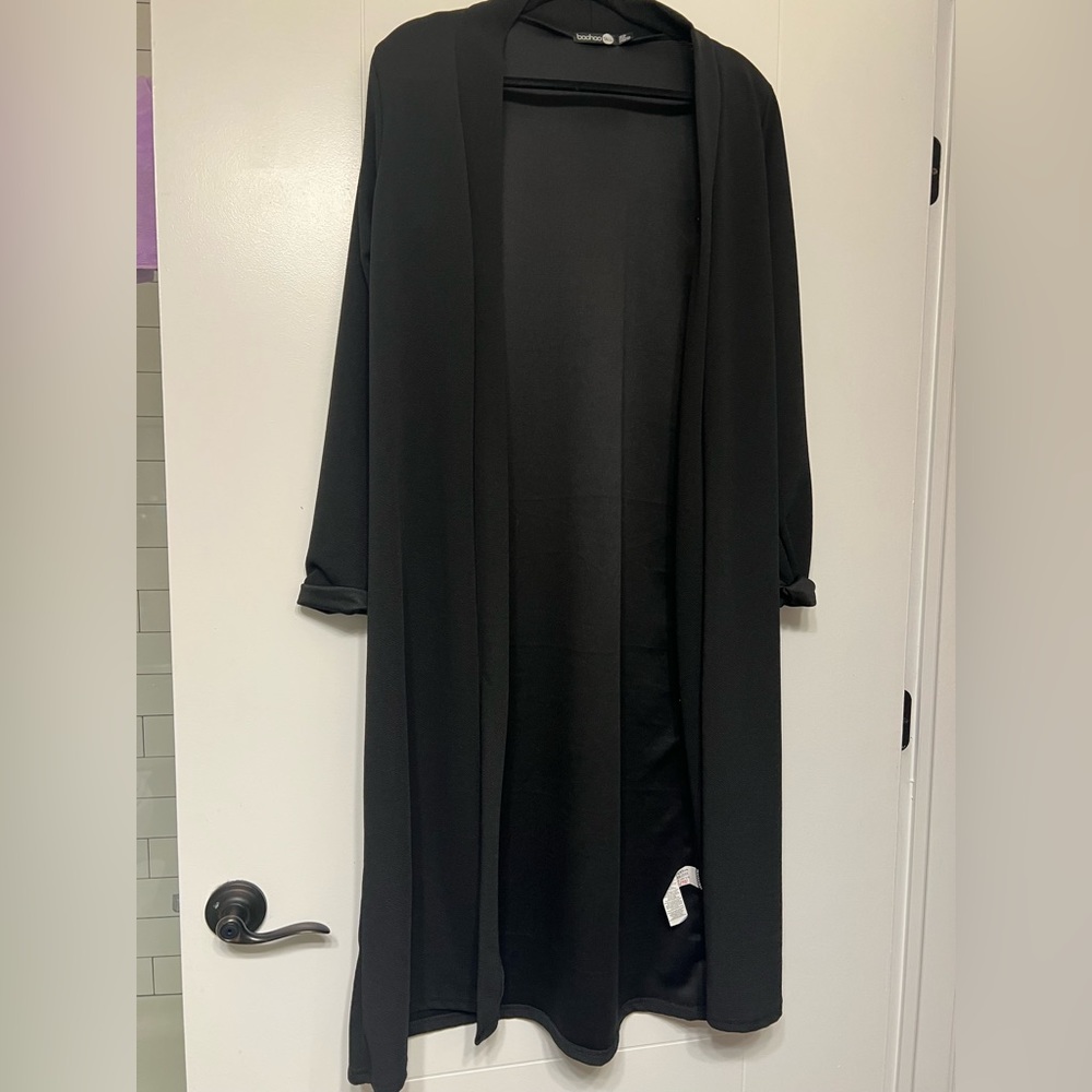 Tall black cardigan